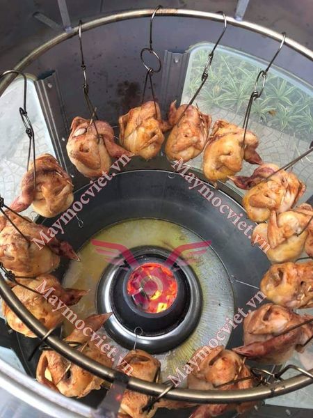 Lò quay vịt kính dùng gas VinMax (  80-90)