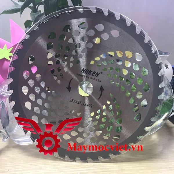 Lưỡi cắt cỏ tròn Nhật Bản bằng hợp kim, 40 răng Niken