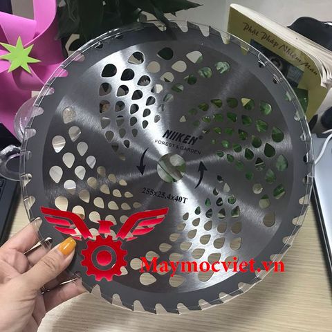 Lưỡi cắt cỏ tròn Nhật Bản bằng hợp kim, 40 răng Niken