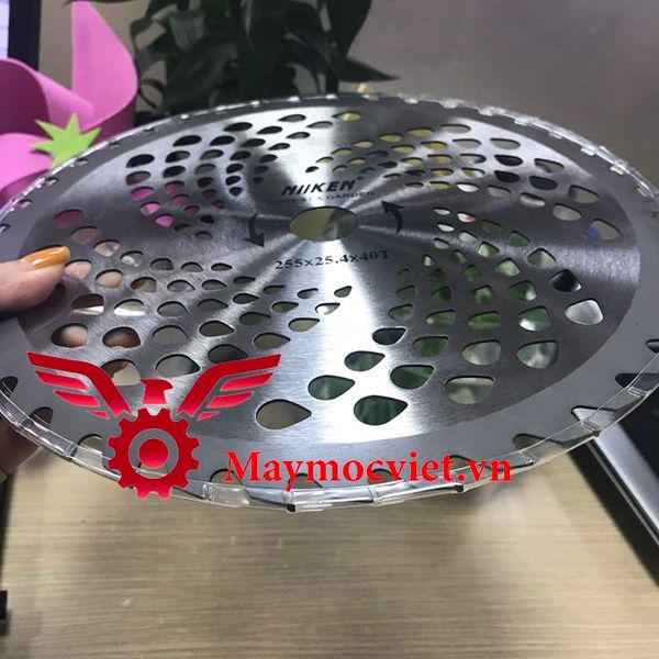 Lưỡi cắt cỏ tròn Nhật Bản bằng hợp kim, 40 răng Niken