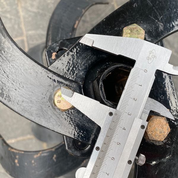 Bộ xới vun luống, vun gốc gắn máy xới đất