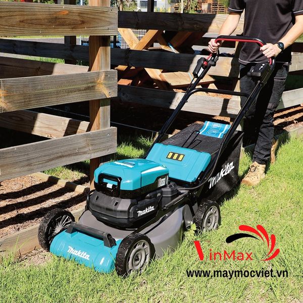 Máy cắt cỏ đẩy tay dùng pin Makita LM001CZ (530MM/Bộ cấp nguồn/BL)(18VX2)