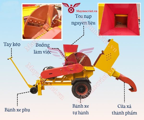 Máy băm cành cây MBC-DC75