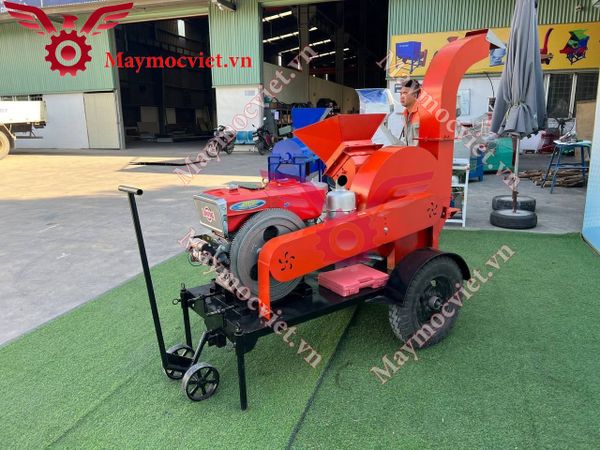 Máy băm cành cây di động đề điện 35hp Vinmax BCD35