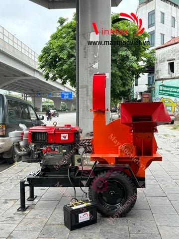 Máy băm cành cây di động gắn máy kéo TURBO TBB33 đề nổ