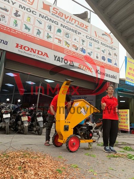 Máy băm cành cây dùng xăng 7HP Kawasaki OR70