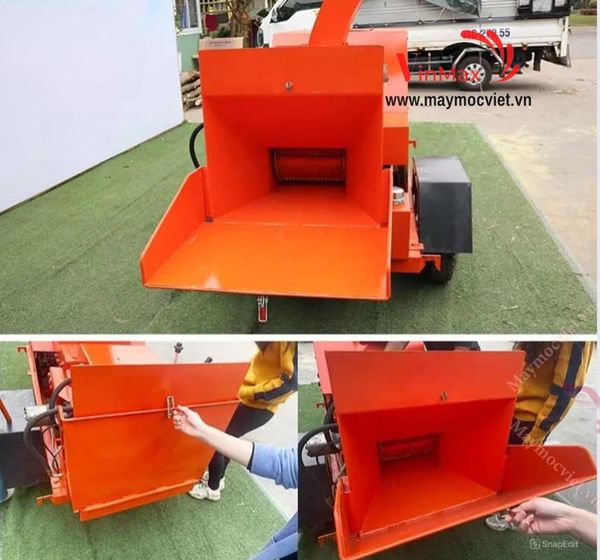 Máy băm cành thủy lực đầu nổ Turbo TBB500