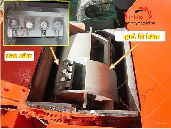 Máy băm cành thủy lực đầu nổ Turbo TBB500