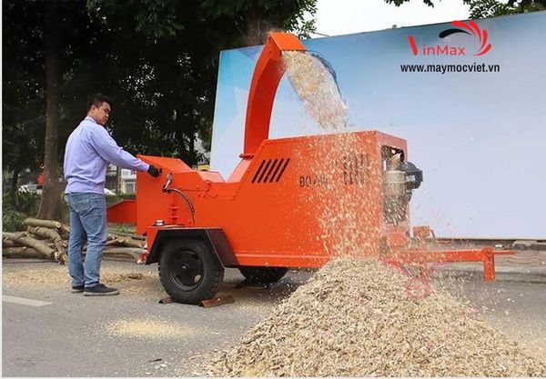 Máy băm cành thủy lực đầu nổ Turbo TBB500