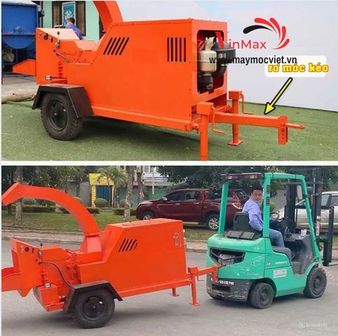 Máy băm cành thủy lực đầu nổ Turbo TBB500