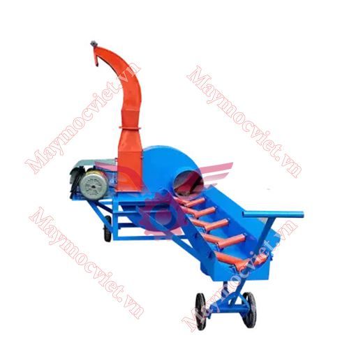 Máy băm chuối, cỏ công nghiệp băng tải VM BT55