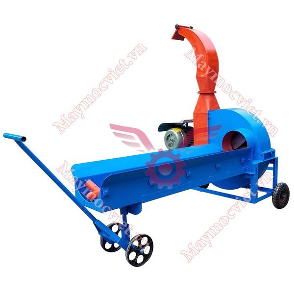 Máy băm chuối, cỏ công nghiệp băng tải VM BT55