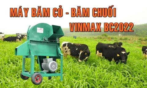 Máy băm cỏ, băm cành nhỏ dược liệu Vinmax BC2022
