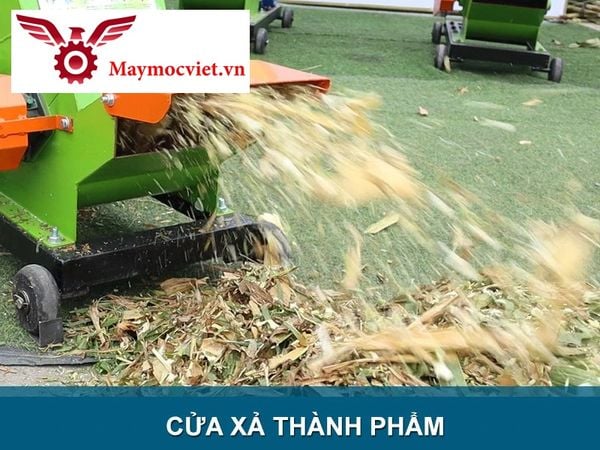 Máy băm cỏ voi, thân ngô, mía gắn động cơ xăng 6.5hp Turbo TBB650