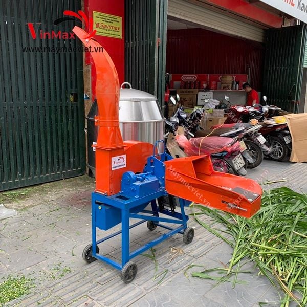 Máy băm cỏ voi công nghiệp có băng tải VMBC3500