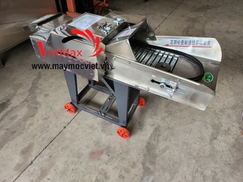 Máy băm cỏ voi có băng tải chất liệu inox VMB304