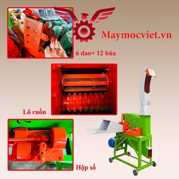 Máy băm cỏ công nghiệp cổ hạc VMH3000