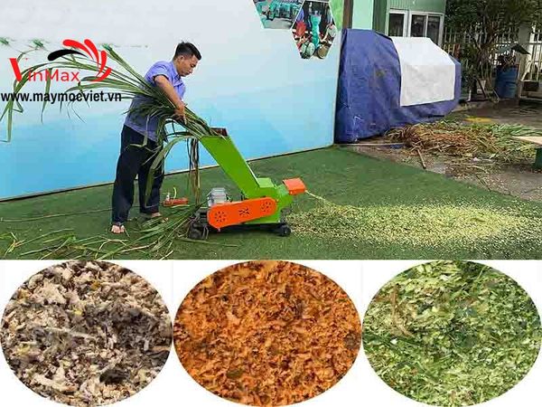 Máy băm cỏ, thân ngô, chế phẩm sinh học Turbo TBC1000