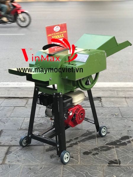 Máy băm rơm, cỏ động cơ đầu nổ 6.5hp Vinmax VMBR65