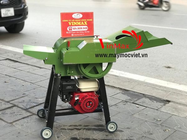 Máy băm rơm, cỏ động cơ đầu nổ 6.5hp Vinmax VMBR65