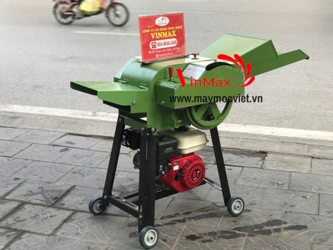 Máy băm rơm, cỏ động cơ đầu nổ 6.5hp Vinmax VMBR65