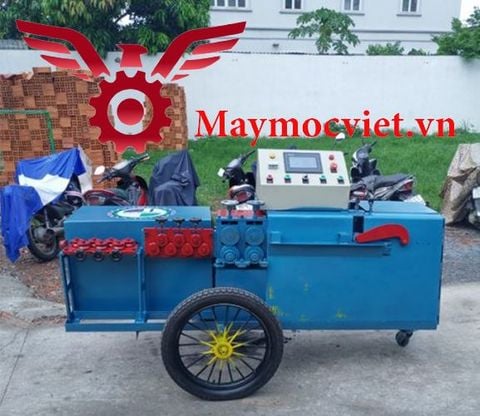 Máy bẻ đai sắt tự động phi 6-8 VMBD68 (dạng máy nằm có bánh xe to )