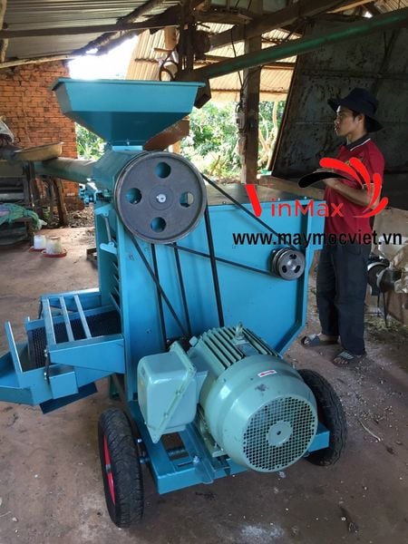 Máy xát vỏ cà phê, máy tách vỏ cà phê khô 3000kg/giờ Vinmax VMF3000