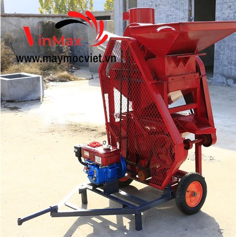Máy bóc vỏ lạc đậu phộng đầu nổ D4 VMTL1000