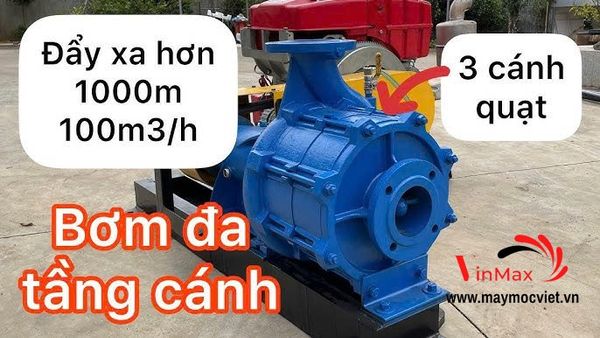 Bơm Đa Tầng Cánh Tưới Cà Phê, Sầu Riêng Turbo TBC42