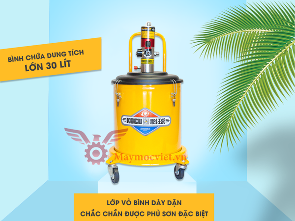 Máy bơm mỡ khí nén 30L Kocu GZ-9