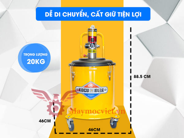 Máy bơm mỡ khí nén 30L Kocu GZ-9