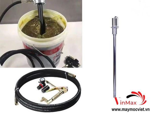 Máy bơm mỡ bò khí nén bơm mỡ thùng phuy Palada PD35194