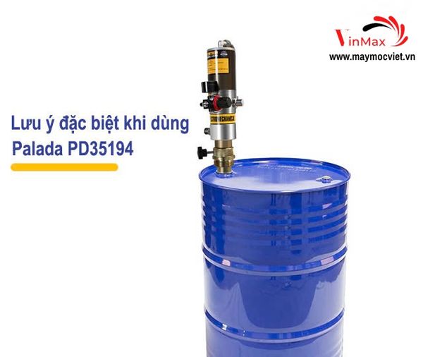 Máy bơm mỡ bò khí nén bơm mỡ thùng phuy Palada PD35194