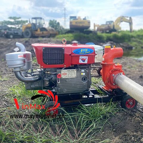 Máy bơm nước đầu bơm Turbo phi 120 Diesel D24