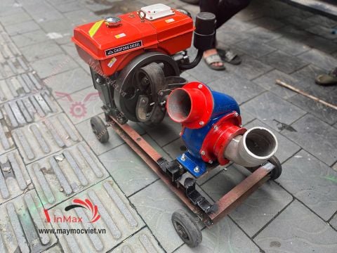 Máy bơm nước sên 100 đầu nổ D8 mát nước VM8-100