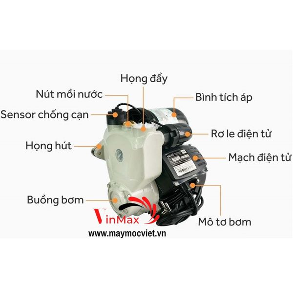 Máy bơm tăng áp Panda JLm 600A