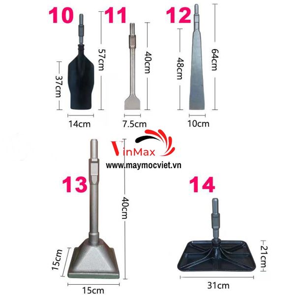 Máy đánh gốc cây kết hợp khoan đục bê tông Turbo TBB144 động cơ 4 thì
