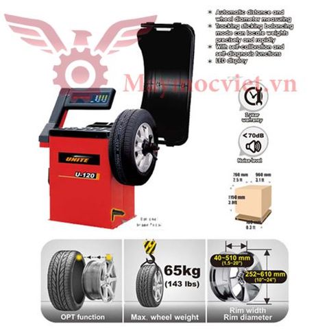 Máy cân bằng lốp xe du lịch Vinmax U120