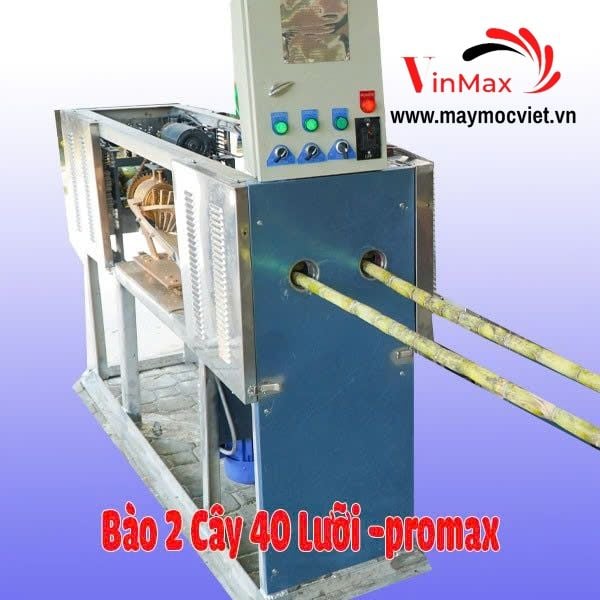 Máy bào vỏ mía tự động  2 cây Turbo TBM40