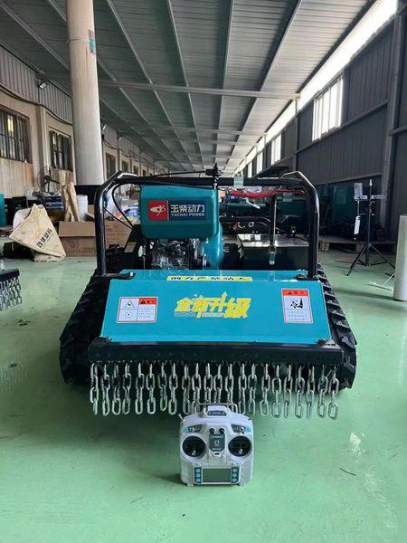 Máy Cắt Cỏ Trục Băm Điều Khiển Từ Xa Turbo TBB800