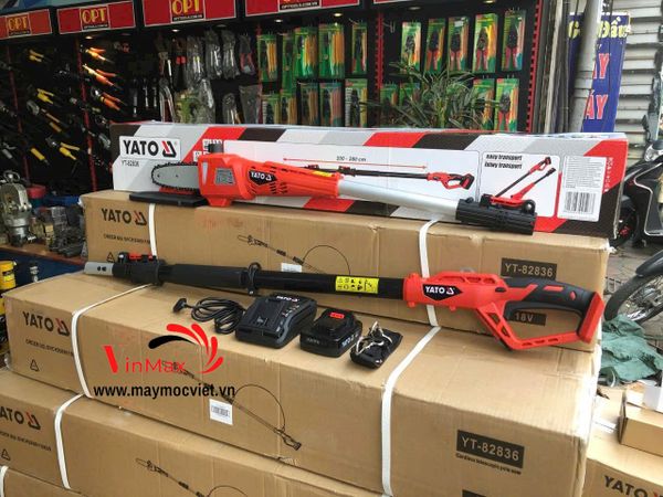 Máy cắt tỉa cành cao dùng pin Yato YT82836