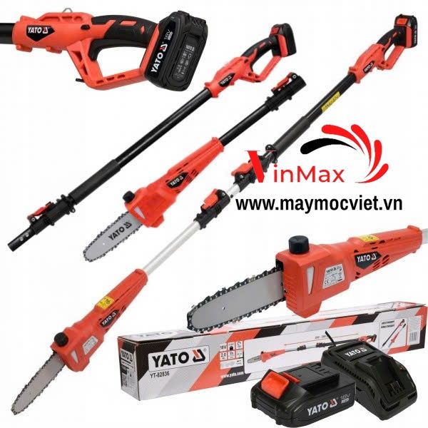 Máy cắt tỉa cành cao dùng pin Yato YT82836