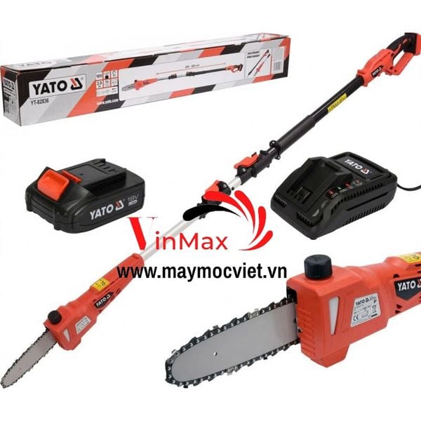 Máy cắt tỉa cành cao dùng pin Yato YT82836
