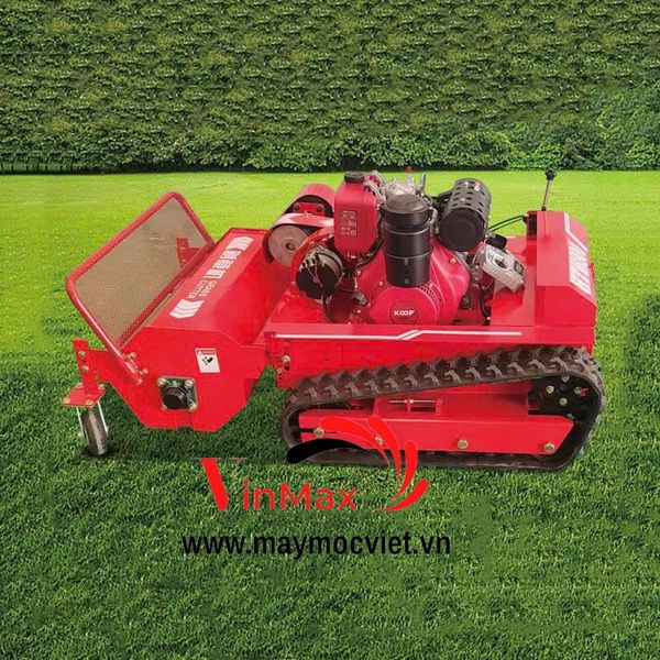 Máy cắt cỏ bánh xích chạy dầu điều khiển từ xa Turbo TBC100
