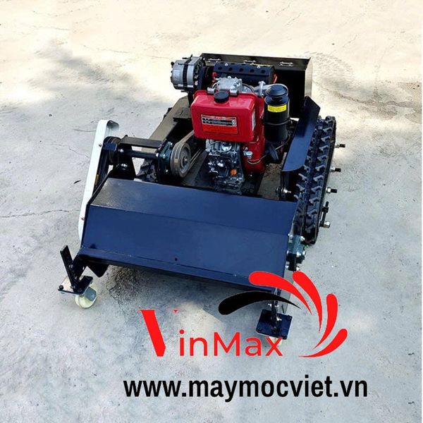 Máy cắt cỏ bánh xích chạy dầu điều khiển từ xa Turbo TBC100