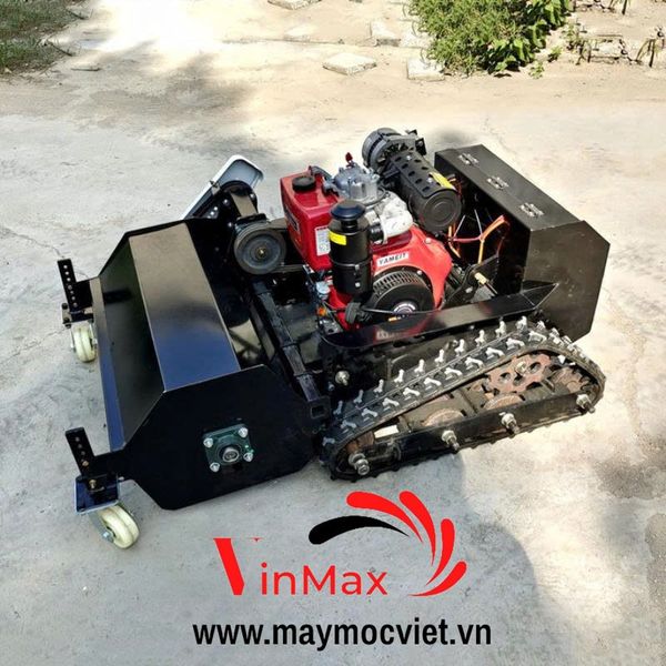Máy cắt cỏ bánh xích chạy dầu điều khiển từ xa Turbo TBC100