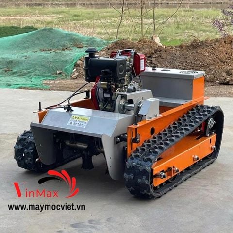 Máy cắt cỏ bánh xích chạy dầu điều khiển từ xa Turbo TBC500