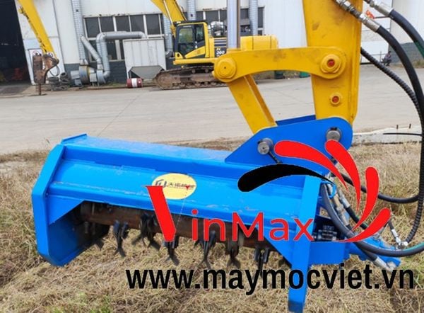 Máy cắt cỏ vành đai gắn máy xúc Vinmax VM CBMX75