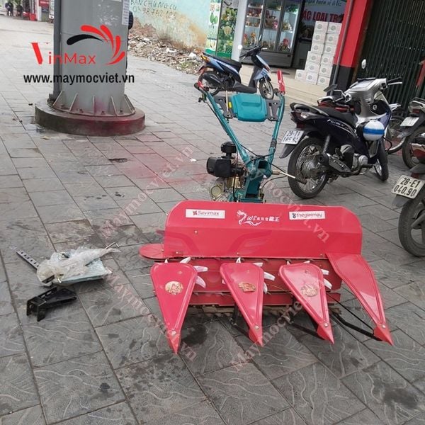 Máy cắt cỏ, cắt lúa xếp dãy chạy dầu Vinmax VMXD173