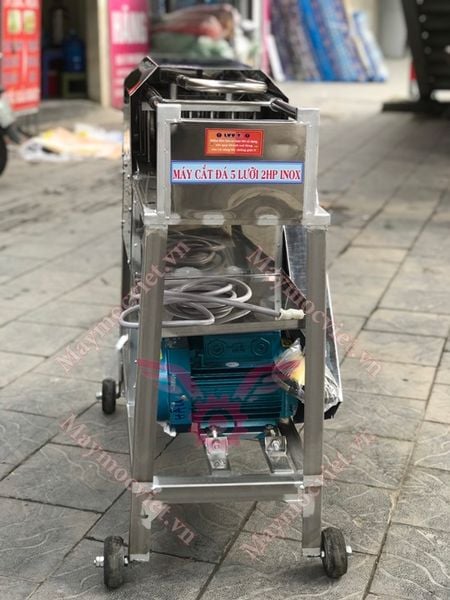 Máy cắt đá cây 5 lưỡi chạy điện 2hp Turbo TBC05